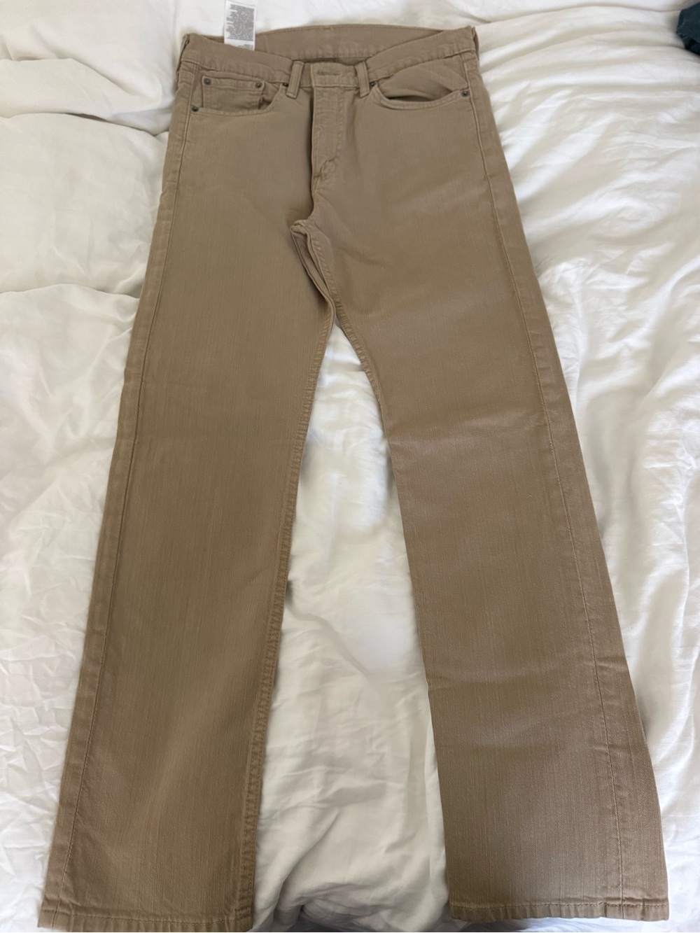 Men's Straight Fit Jeans in Khaki 31x30 - Picture 2 of 2
